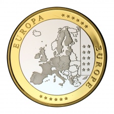 Euróövezet országai 2 Euró Franciaország aranyozott emlékérem PP