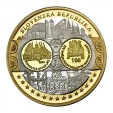 Euróövezet országainak közös valutája Szlovákia emlékérem PP