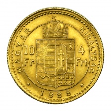 Ferenc József  4 Forint 1888 K-B