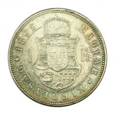 Ferenc József 1 Forint 1892 K-B Fiume