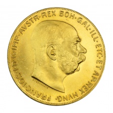Ferenc József 100 Korona 1915 UV befektetési aranyérme