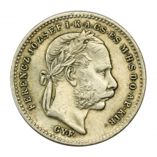 Ferenc József 20 Krajcár váltó-pénz 1870 Gy-F