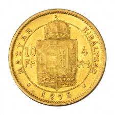Ferenc József 4 Forint 1875 K-B