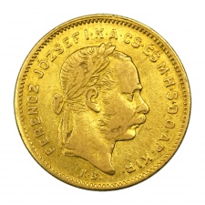 Ferenc József 4 Forint 1876 K-B ritka év