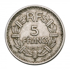 Franciaország 5 Frank 1947 