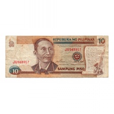 Fülöp-szigetek 10 Piso Bankjegy 1995 P181a