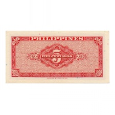 Fülöp-szigetek 5 Centavos Bankjegy 1949 P126a