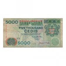 Ghána 5000 Cedis Bankjegy 1999 P34d