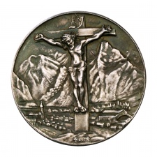 Goetz német ezüst érem Oberammergau 1930