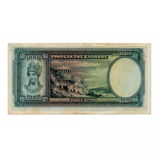 Görögország 1000 Drachma Bankjegy 1939 P110a