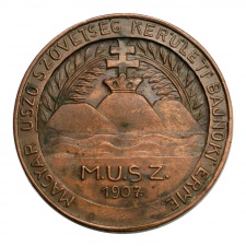 Greff Lajos: Magyar Úszó Szövetség Kerületi Bajnoki Érme 1907
