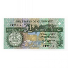 Guernsey 1 Font Bankjegy 1991 P52a