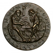 Guido Pepoli Bronz medál 1480 Sperandio után