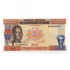 Guinea 1000 Frank Bankjegy 1985 P32a