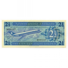 Holland Antillák 2 1/2 Gulden Bankjegy 1970 P21a