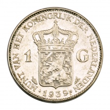 Hollandia I. Wilhelmina 1 Gulden 1939