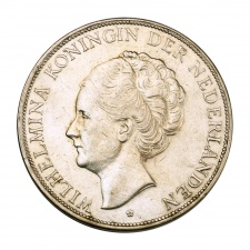 Hollandia I. Wilhelmina 2 1/2 Gulden 1929