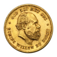 Hollandia III. Vilmos 10 Gulden 1875