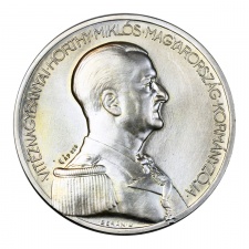 Horthy Miklós Végső hazatérésének emlékére ezüst emlékérem 1993