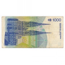 Horvátország 1000 Dinár Bankjegy 1991 P22a