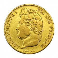 I. Lajos Fülöp 20 Frank 1833 A
