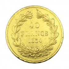 I. Lajos Fülöp 40 Frank 1834 A