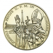 II. János Pál Pápa látogatás 500 Forint 1991 BU ezüst