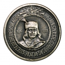 II. Rákóczi Ferenc 1676-1735 fém lemez érem 