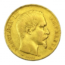 III. Napóleon 20 Frank 1855 D Lyon