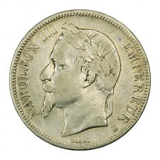 III. Napóleon 5 Frank 1867 BB