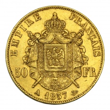 III. Napóleon 50 Frank 1857 A