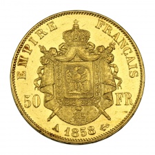 III. Napóleon 50 Frank 1858 A 