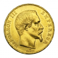III. Napóleon 50 Frank 1858 BB