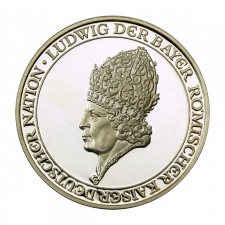 IV. Lajos német-római császár ezüst emlékérem