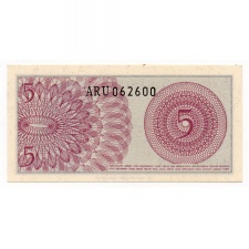 Indonézia 5 Sen Bankjegy 1964 P91a