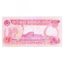 Irak 5 Dinar Bankjegy 1992 P80c