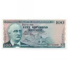 Izland 100 Korona Bankjegy 1957 P40a