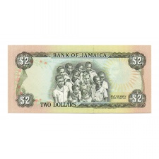 Jamaica 2 Dollár Bankjegy 1992 P69d