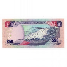 Jamaica 50 Dollár Bankjegy 1988 P73a
