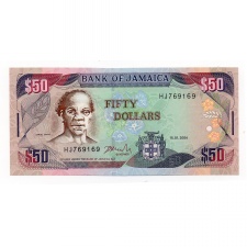 Jamaica 50 Dollár Bankjegy 2004 P79e