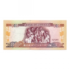 Jamaica 500 Dollár Bankjegy 2012 P91