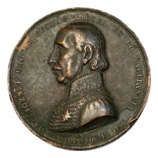József nádor 50 éves nádori jubileum bronz emlékérem 1846