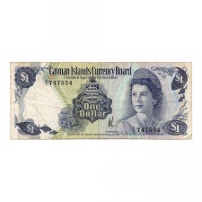 Kajmán-szigetek 1 Dollár Bankjegy 1974 P5a