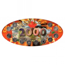 Kanada 12 darabos Millenmiumi 25 Cent 2000 emlékérme sor 