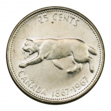 Kanada 25 Cent 1967