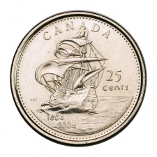 Kanada 25 Cent 2004 P Santa Cruz sziget