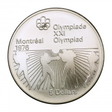 Kanada 5 Dollár 1976 Montreáli Olimpia sorozat Boksz