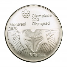 Kanada 5 Dollár 1976 Montreáli Olimpia sorozat Vívás