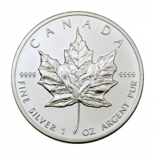 Kanada 5 Dollár 1988 1 UNCIA színezüst  Maple Leaf