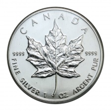 Kanada 5 Dollár 1994 1 UNCIA színezüst Maple Leaf